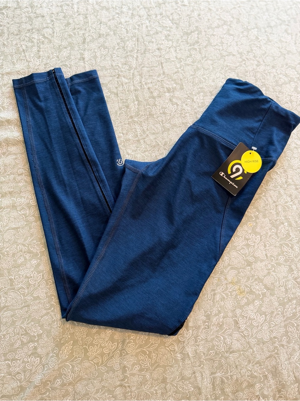 Champion High Rise Blue Leggings XS NWT